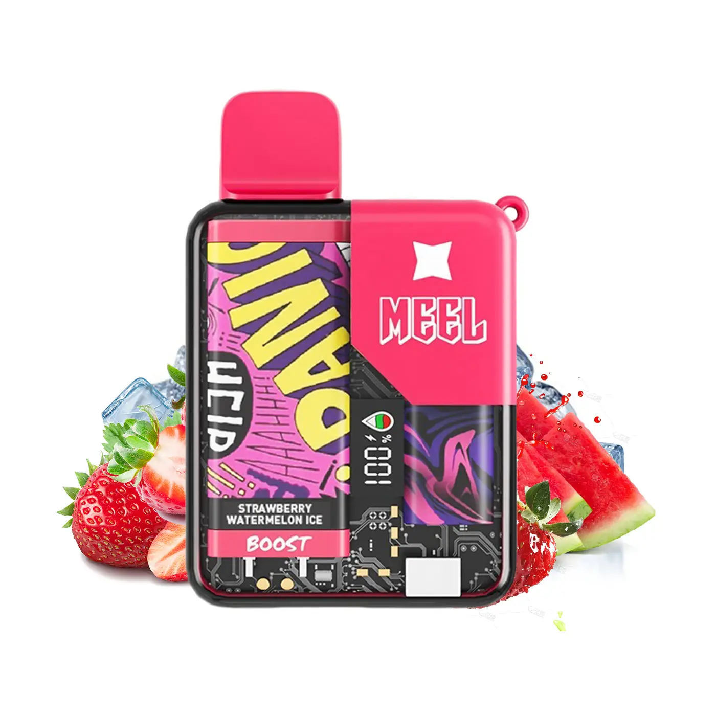 Meel Boost 10000 Puffs Strawberry Watermelon Ice